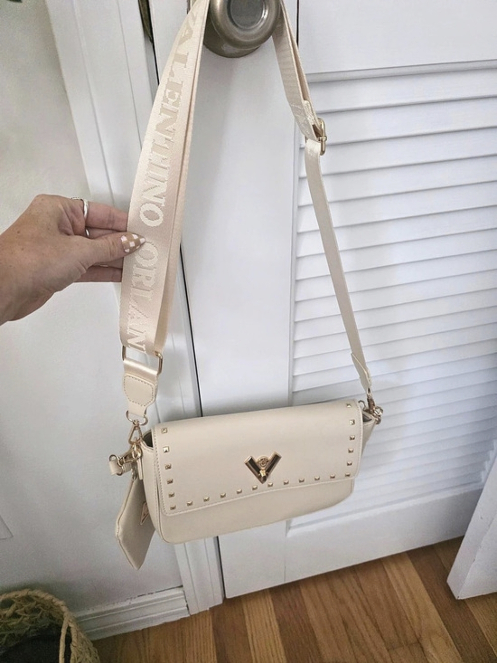 Valentino Orlandi Crossbody Bags Cream